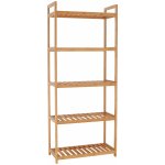 Kondela 5-policový regál, přírodní bambus, FIORE TYP 3 – Zboží Dáma