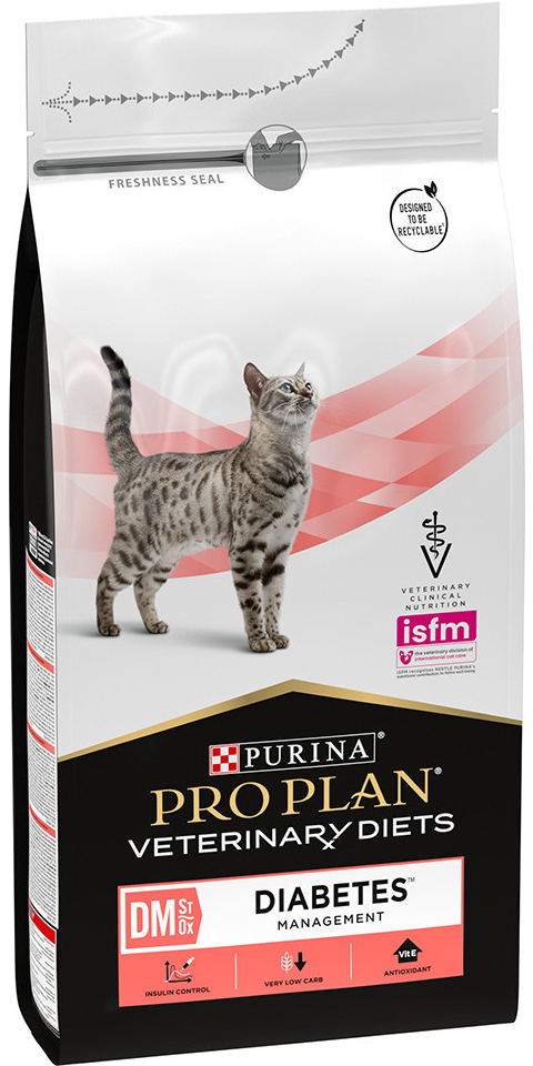Pro Plan Veterinary Diets Feline DM ST/OX Diabetes Management 2 x 1,5 kg