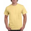 Pánské Tričko Pánské 100% bavlněné tričko Ultra Gildan žlutá světlá