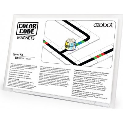 Ozobot - sada magnetů s barevnými kódy pro ovládání rychlosti, 18 ks OZO-035016-01