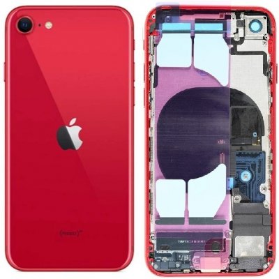 Kryt Apple iPhone SE 2020/2022 Zadní housing červený – Zboží Mobilmania