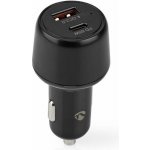 NEDIS nabíječka do auta/ 65 W/ 12 - 24 V DC/ 3.25 A/ USB-A/ USB-C/ automatická volba napětí/ černá | Zboží Auto