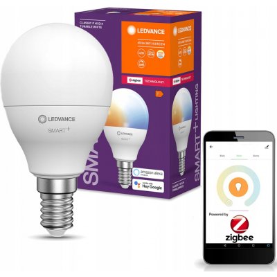Ledvance LED žárovka E14 P45 4,9W CCT SMART ZigBee – Hledejceny.cz
