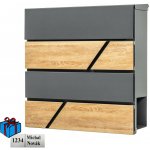 KĽUČKA D3638 poštovní schránka antracit + imit.dřeva Antracit + dřevo Ano – Zbozi.Blesk.cz