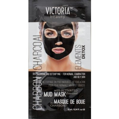Victoria Beauty Detox Mud Charcoal uhlí bahenní maska 10 ml