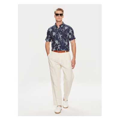 Tommy Hilfiger košile Tropical regular fit MW0MW34613 tmavomodrá