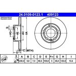 Brzdový kotouč ATE 24.0109-0123.1 | Zboží Auto