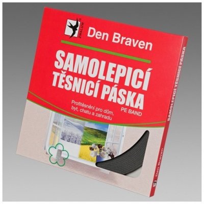 Den Braven Samolepicí těsnicí páska do oken a dveří 9 mm x 2 mm x 20 m bílá – Zboží Mobilmania