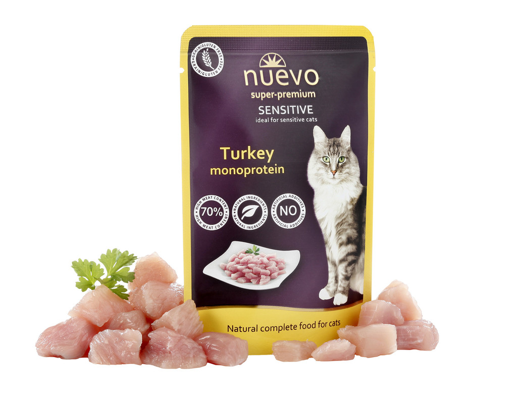 Nuevo Cat Sensitive Turkey Monoprotein 6 x 85 g