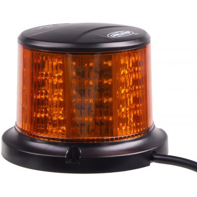 LED maják, 12-24V, 64x0,5W, oranžový, magnet, ECE R65 R10 – Zboží Mobilmania