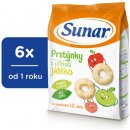 SUNAR Dětský snack jablečné kroužky 6x 50 g