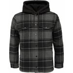 Vans Piedmont Hooded Plaid Shacket Black /Asphalt Heather – Zboží Dáma
