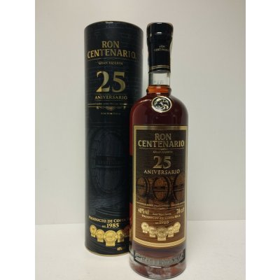Ron Centenario Gran Reserva Sistema Solera Rum 25y 40% 0,7 l (tuba) – Sleviste.cz