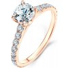 Prsteny Savicki zásnubní prsten Share Your Love růžové zlato diamanty SYL P6 D R