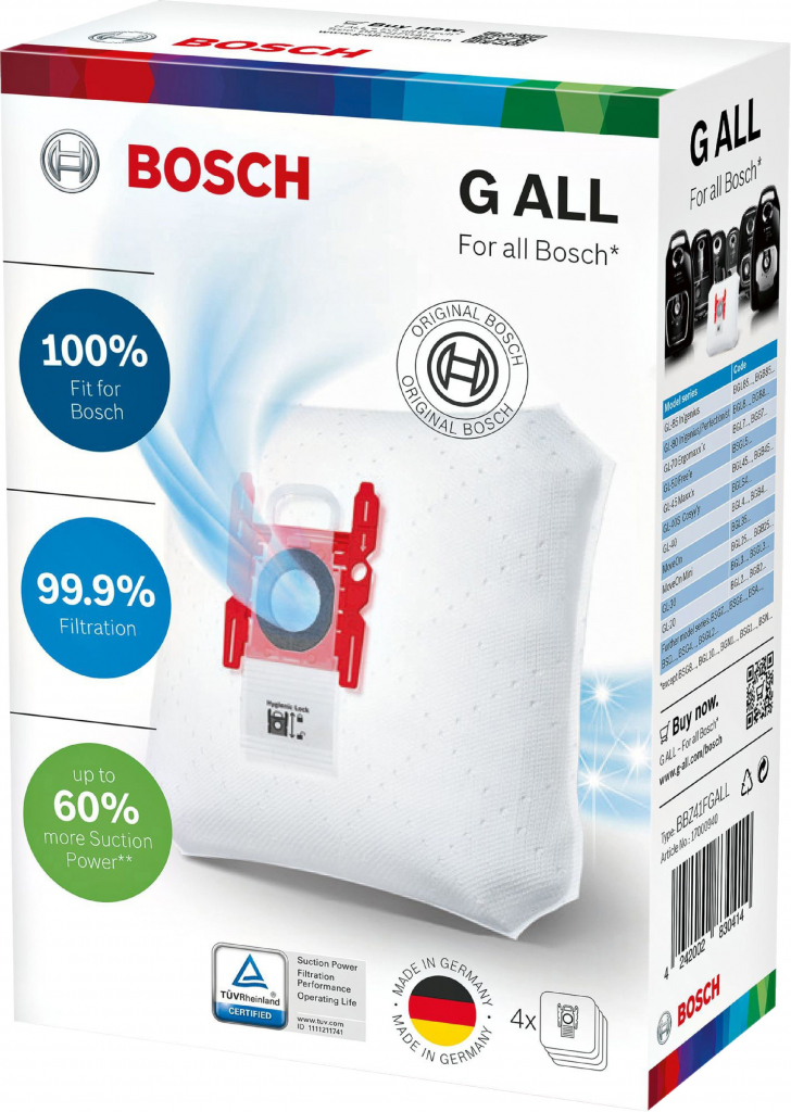 Bosch BBZ41FGALL typ G 4 ks