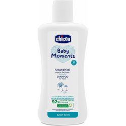 CHICCO Šampon na vlasy Baby Moments 92 % přírodních složek 200 ml