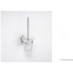 Bemeta Neo stainless WC štětka miska sklo černý kartáč 104113019 broušená nerez – Zboží Dáma