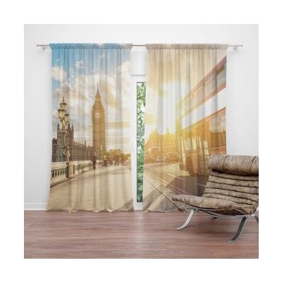 Sablio Závěs Londýn Big Ben : 2ks 140x250cm – Hledejceny.cz