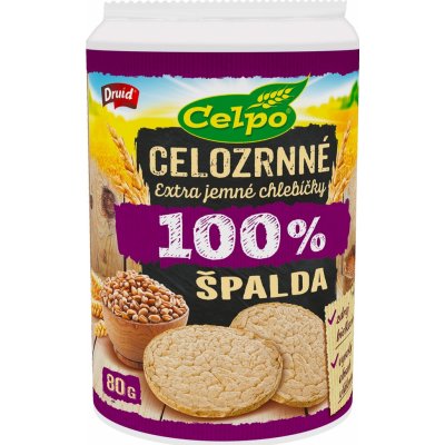 Druid Celpo Celozrnné chlebíčky Špaldové 80 g – Zboží Mobilmania