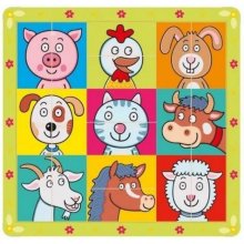 Lee puzzle Zvířátka z farmy 2 barevné 10 ks