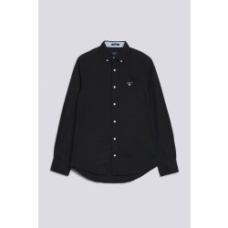 Gant D1. slim Oxford stretch shirt černá