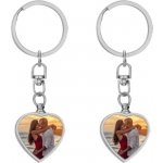 Přívěsek na klíče Premium kovová srdce s vlastní fotkou – Hledejceny.cz