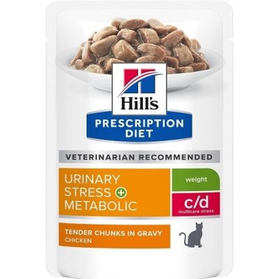 Hill's Prescription Diet C/D Urinary Stress Metabolic Chicken 12 x 85 g – Zboží Mobilmania