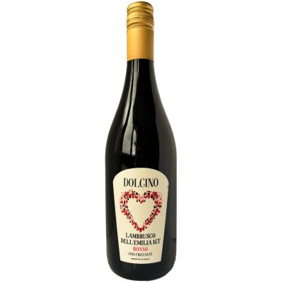 Dolcino Lambrusco IGT Rosso 7,5% 0,75 l (holá láhev) – Zboží Dáma