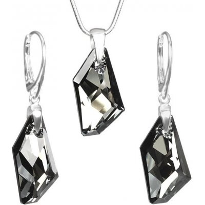 Stříbrný set De-Art Crystal Silver Night SWAROVSKI ELEMENTS LSW131S