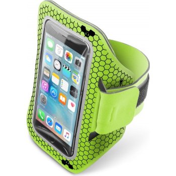 Pouzdro CellularLine ARMBAND FITNESS 5,2" limetková