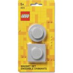 LEGO magnetky set 2 ks šedé – Zbozi.Blesk.cz