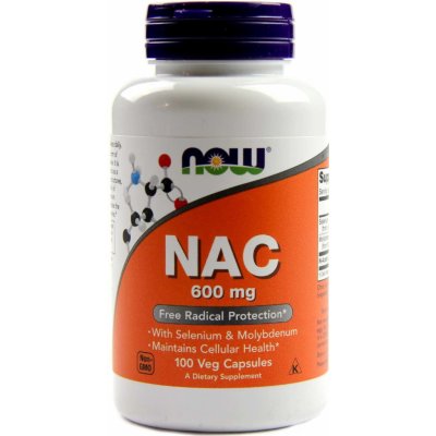 Now Foods N-Acetyl Cystein NAC 600 mg 250 veg kapslí