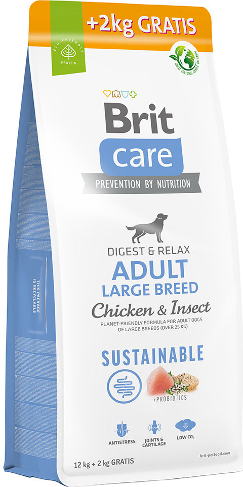 Brit Care Sustainable Adult Large Breed Chicken & Insect 14 kg