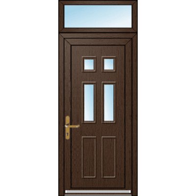 OknaDvereNaMiru.cz Vchodové dveře 3D Ariel 1 + Nadsvětlík 90 x 220 cm – Hledejceny.cz
