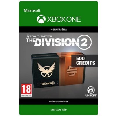 Tom Clancy’s: The Division 2 – 500 Premium Credits Pack – Hledejceny.cz