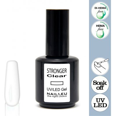 Nail1 Clear Stronger Gel Builder In A Bottle 15 ml – Zboží Mobilmania