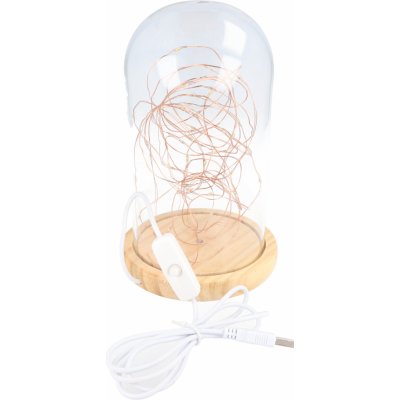 goobay Dekorační skleněný zvon 50x LED USB 60340 40.92.0574 – Hledejceny.cz