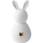 räder Velikonoční dekorace Rabbit White / Gold Heart, bílá barva – Sleviste.cz