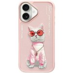 NIMMY pouzdro GLASSES COOL CAT pro iPhone 16 růžové – Zboží Živě