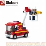 Sluban B0622A Hasiči Auto s malou plošinou – Zboží Dáma