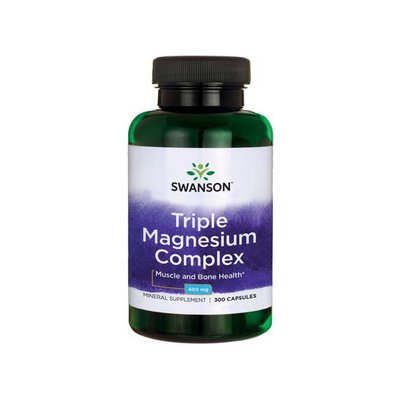 Swanson Triple Magnesium Complex 300 ks, kapsle, 400 mg
