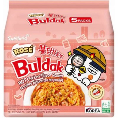 Samyang Buldak Chicken Rose Ramen 5 x 140 g – Zboží Dáma