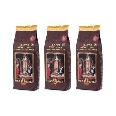 New York Caffé Extra 100% Arabica 3 x 1 kg – Zboží Mobilmania