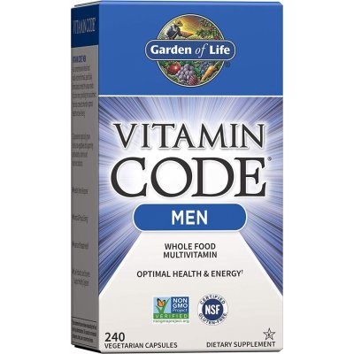 Garden of life Vitamin Code Men multivitamín pro muže 240 rostlinných kapslí