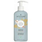 Attitude Dětské tělové mýdlo a šampon 2 v 1 Little leaves s vůní vanilky a hrušky 473 ml – Zboží Dáma