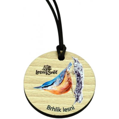 Lesní svět Dřevěná medaile masiv brhlík – Zboží Dáma