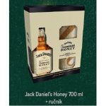 Jack Daniel's Honey 35% 0,7 l (dárkové balení ručník) – Zboží Dáma