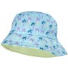 Dětská čepice Maimo Mini Girl Hat blue topaz lila palmen