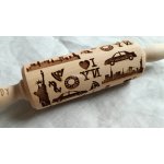 GoodyWoody Embosovaný váleček na těsto 24 cm New York – Zboží Dáma