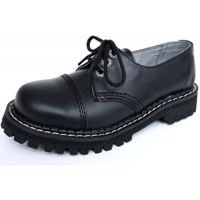 KMM kožené boty 3 dírkové černé